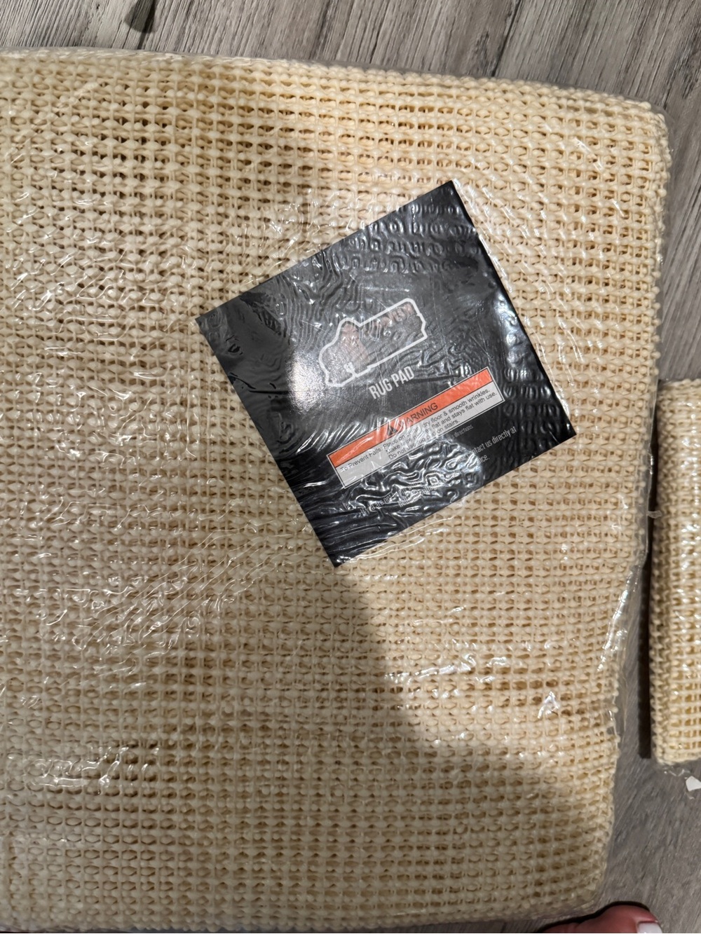 Non-Slip Rug Pad — Cream Cushioning Underlay
